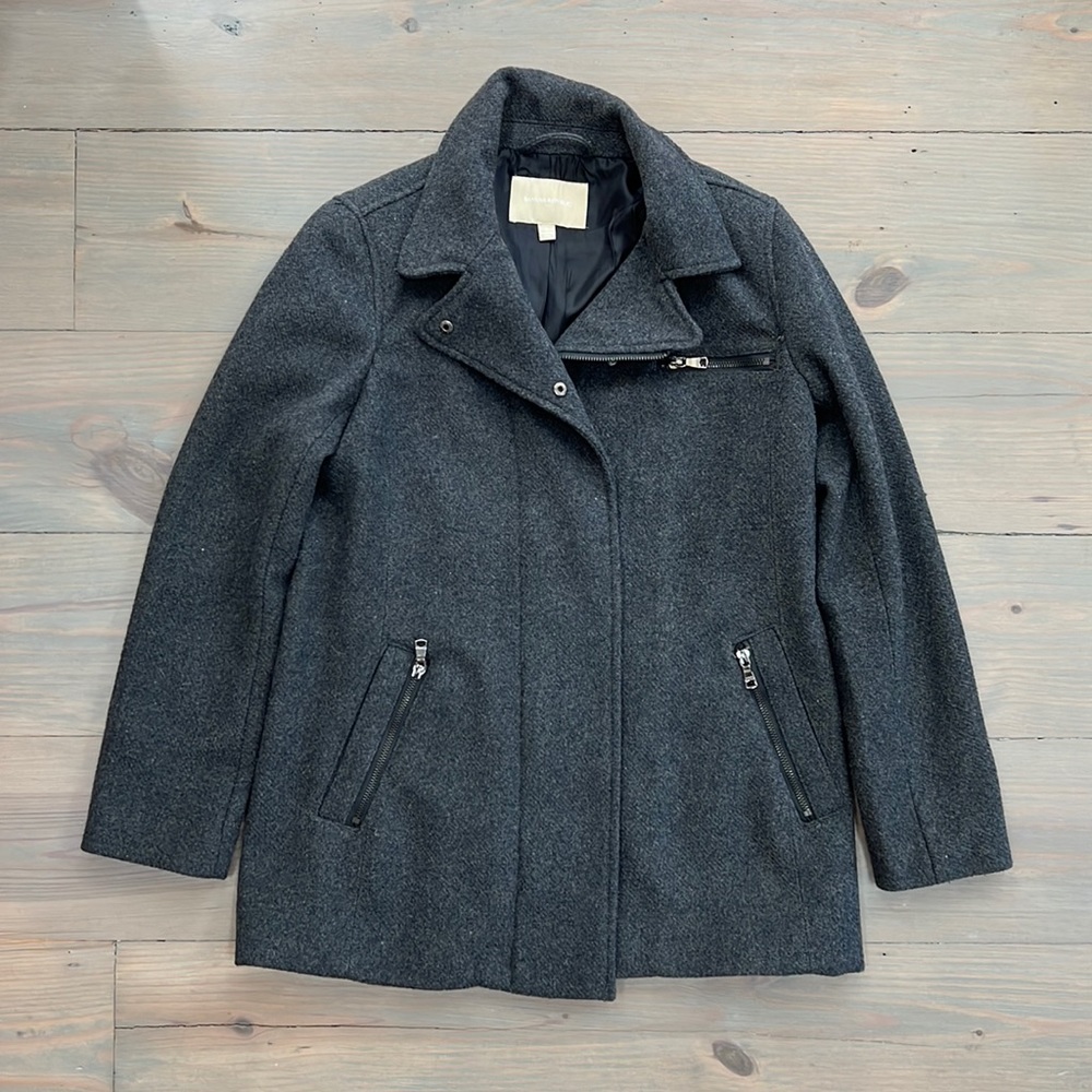 Banana Republic gray wool coat